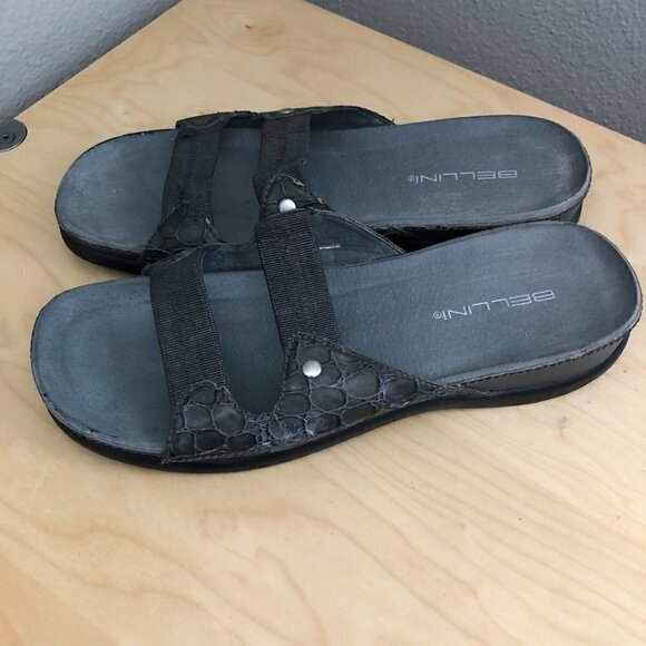 BELLINI Fanny Leather Slide Sandals - Picture 9 of 12